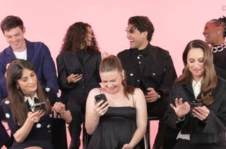 The cast of
